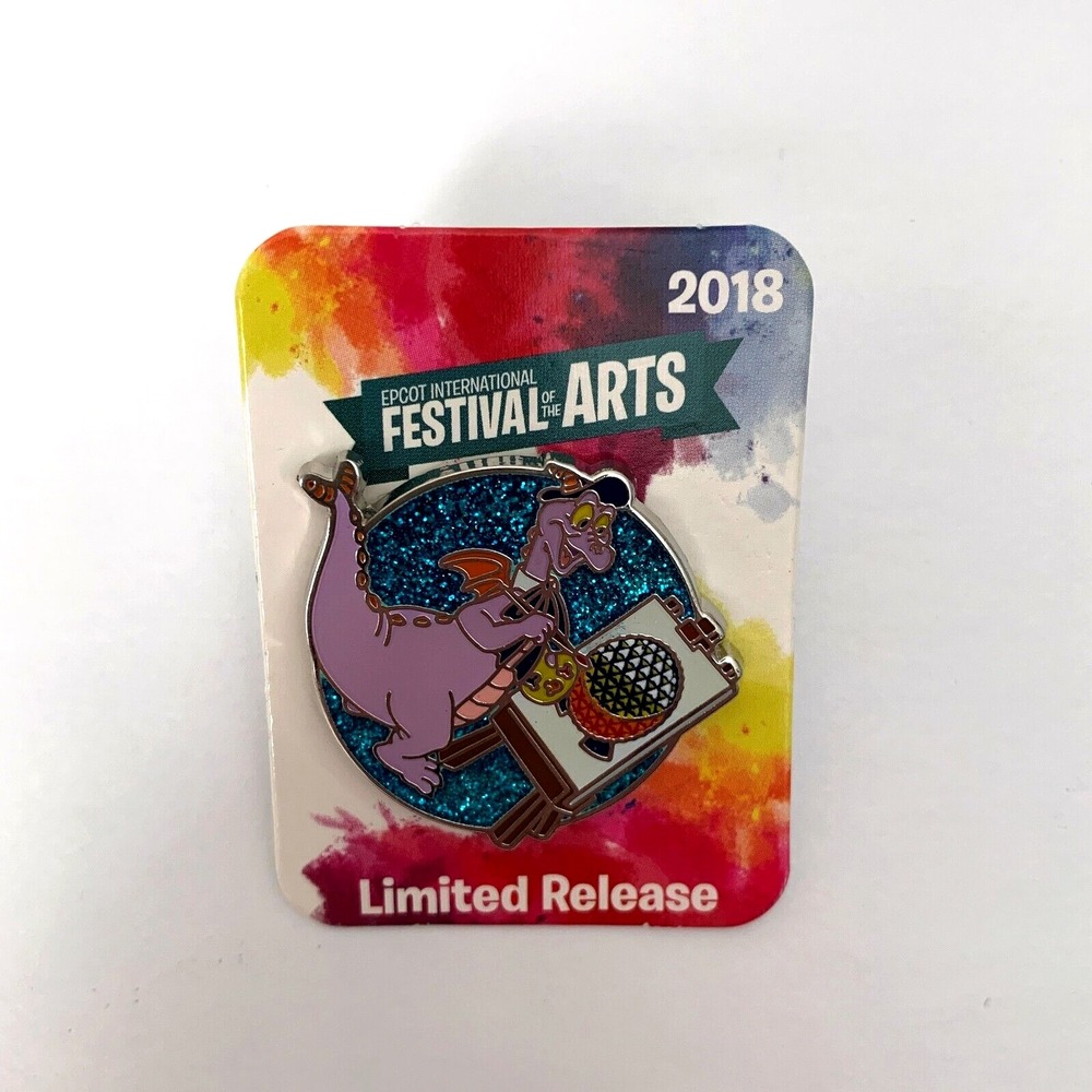 Disney‎ Park Epcot Festival of the Arts 2018 Figment Spaceship Earth Pin LE